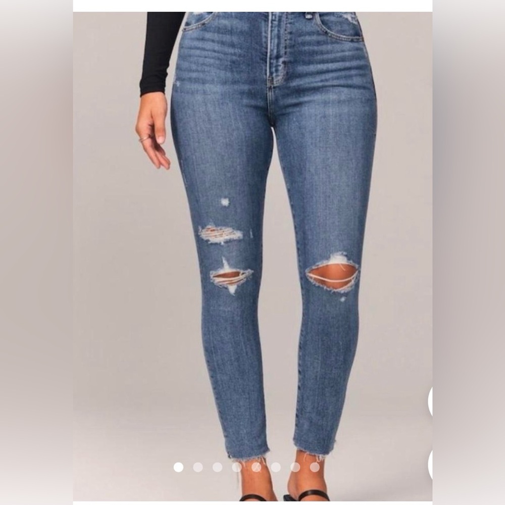 Abercrombie High-Rise Súper Skinny ankle Jeans